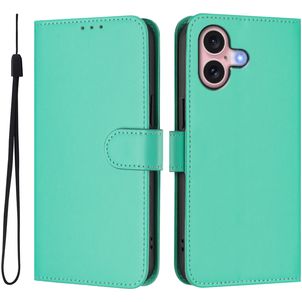 Mobigear Urban Wallet iPhone 16 Hülle Klapphülle Geldbörse - Grün