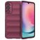 Mobigear Bumpy Samsung Galaxy A24 Hülle Flexibles TPU Backcover - Weinrot