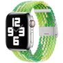 Mobigear Braided Nylon Apple Watch Armband Klappschließe - 42/41/40/38 mm - Limette