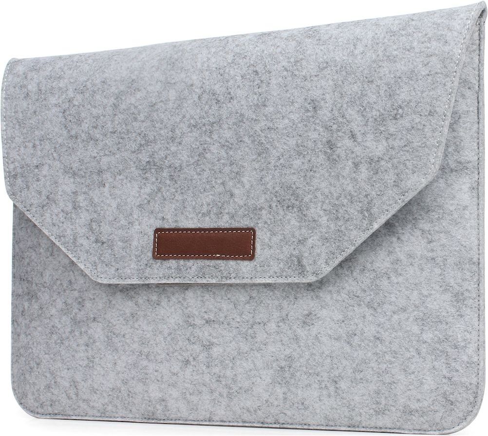 Mobigear Envelope Filz Laptop Sleeve 13 Zoll Laptop Hülle Grau
