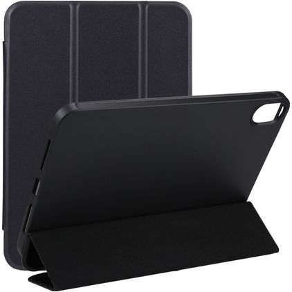 Mobigear Tri-Fold Gel iPad Mini 7 (2024) Hülle TPU,Kunstleder Klapphülle - Schwarz