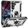 Mobigear Armor ring Samsung Galaxy S25 FE Hardcase Backcover Shockproof mit Ringhalter - Silber