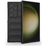 Mobigear Bumpy Samsung Galaxy S24 Ultra Hülle Flexibles TPU Backcover - Schwarz