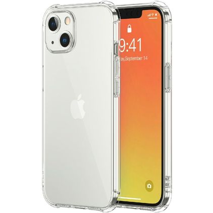 Mobigear Cushion Durchsichtig iPhone 13 Hülle Flexibles TPU Backcover Stoßfest - Transparent