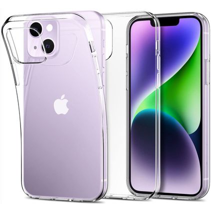 Mobigear Basics Durchsichtig iPhone 14 Hülle Flexibles TPU Backcover - Transparent