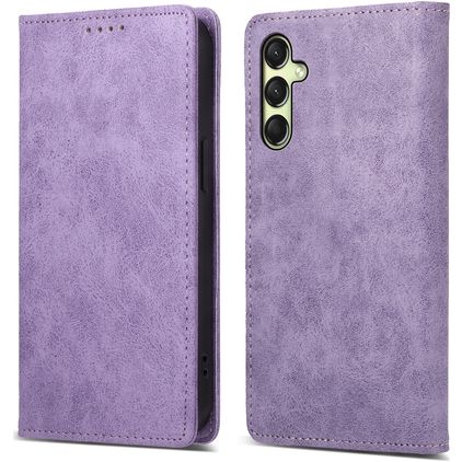 Mobigear Wallet Samsung Galaxy A17 Hülle Klapphülle Geldbörse - Lila