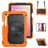 Mobigear SureGrip XGuard Samsung Galaxy Tab S11 Hülle Kunststoff,Silikon Backcover + Stifthalter + Schulterträger + Ständer - Orange