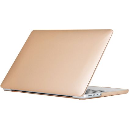 Mobigear Metallic MacBook Pro 14 Zoll (2021-2026) Hardcase Hülle MacBook Case - Gold - Model A2442 / A2779 / A2918 / A2992 / A3401 / A3112 / A3434 / A3427 / A3426