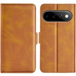 Mobigear Slim Magnet Google Pixel 11 Pro Hülle Klapphülle Geldbörse - Cognac
