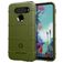 Mobigear Rugged Shield LG K51s Hülle Flexibles TPU Backcover Stoßfest - Grün