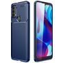 Mobigear Racing Motorola Moto E30 Hülle Flexibles TPU Backcover - Blau