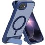 Mobiparts Hardcover iPhone 16e MagSafe Hülle Hardcase Backcover mit Ständer - Satin Blue
