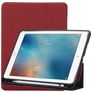 Mobigear Tri-Fold Gel iPad Pro 10.5 Zoll (2017) Hülle TPU,Kunstleder Klapphülle + Stifthalter - Weinrot