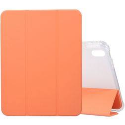 Mobigear Tri-Fold Gel iPad 11 (2025) Hülle TPU,Kunstleder Klapphülle + Stifthalter - Orange