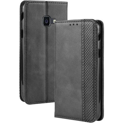 Mobigear Sensation Samsung Galaxy Xcover 4s Hülle Klapphülle Geldbörse - Schwarz