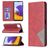 Mobigear Rhombus Slim Samsung Galaxy A22 5G Hülle Klapphülle - Rot