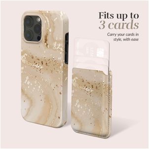 MIO Kartenetui - 3 Karten - MagSafe Kompatibel - Gold