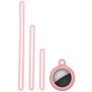 Mobigear Lanyard Apple AirTag Hülle Flexibles Silikon - Pink