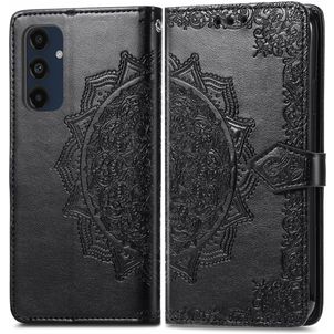 Mobigear Mandala Samsung Galaxy A16 Klapphülle Portemonnaie - Schwarz