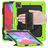 Mobigear SureGrip Xtreme iPad Air 13 Zoll (2025) Hülle Kunststoff,Silikon Backcover + Stifthalter + Schulterträger + Ständer - Grün