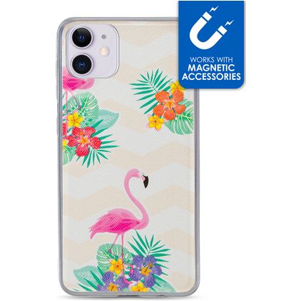 My Style Magneta iPhone 11 Hülle Flexibles TPU Backcover - Flamingo