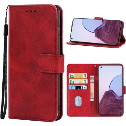 Mobigear Wallet OPPO Reno 7 Lite Hülle Klapphülle Geldbörse - Rot