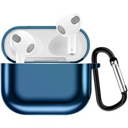 Mobigear Metallic Apple AirPods 3 Hülle Flexibles TPU - Blau