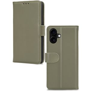 Mobilize Premium Gelly iPhone 16 Plus Hülle Klapphülle Geldbörse - Grün