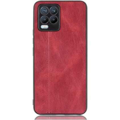Mobigear Stitch Realme 8 Hülle Backcover - Rot