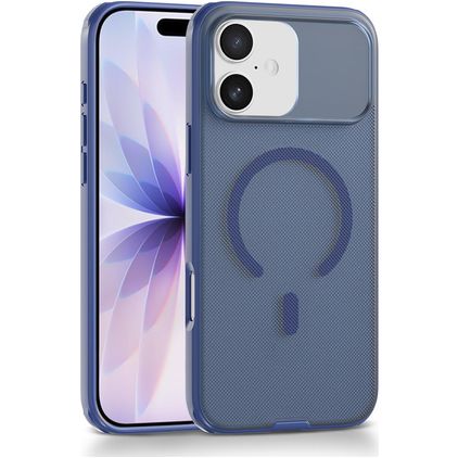 Mobigear Shockproof Grip iPhone 17 MagSafe Hülle Hardcase Backcover - Blau