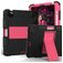 Mobigear ShieldStand iPad Air 4 (2020) Hülle Kunststoff,Silikon Backcover + Stifthalter + Ständer - Schwarz / Pink