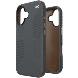 Speck Presidio2 Grip iPhone 16 Hülle Hardcase Backcover Stoßfest - Charcoal Grey