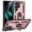 Mobigear Armor ring Samsung Galaxy S25 Ultra Hülle Hardcase Backcover Stoßfest mit Ringhalter - Roségold