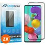Mobigear Premium Samsung Galaxy A51 5G Panzerglas Gehärtetes Glas Displayschutz - Hüllenfreundlich - Schwarz (2er Pack)
