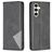 Mobigear Rhombus Slim Samsung Galaxy S23 FE Hülle Klapphülle - Schwarz