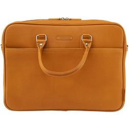 Valenta Laptop leather Echtes Leder Laptop Aktentasche 15.6 Zoll Laptoptasche + Handgriff - Camel