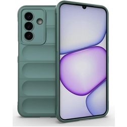 Mobigear Bumpy Samsung Galaxy A27 Hülle Flexibles TPU Backcover - Grün