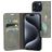 Mobiparts Classic Wallet iPhone 15 Pro Max Hülle Klapphülle Geldbörse - Granite Grey