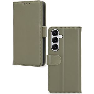Mobilize Premium Gelly Samsung Galaxy S25 Hülle Klapphülle Geldbörse - Grün