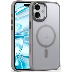 Mobigear Shockproof iPhone 16 MagSafe Hülle Hardcase Backcover - Grau