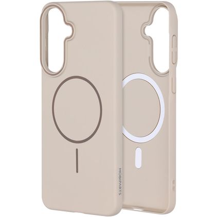 Mobiparts Slim Line Samsung Galaxy A57 MagSafe Hülle Hardcase Backcover - Off White