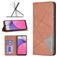 Mobigear Rhombus Slim Samsung Galaxy A33 Klapphülle - Braun