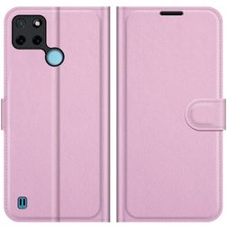 Mobigear Classic Realme C25Y Hülle Klapphülle Geldbörse - Pink