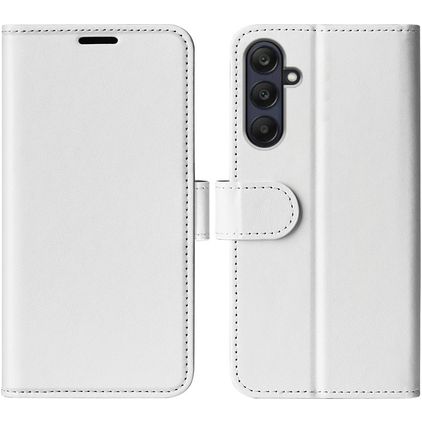 Mobigear Classic Samsung Galaxy A26 Hülle Klapphülle Geldbörse - Weiß