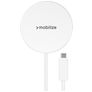 Mobilize Magnetic Single USB-C USB-C 1.2 Meter 25W - Weiß