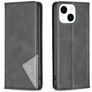 Mobigear Rhombus Slim iPhone 15 Hülle Klapphülle - Schwarz