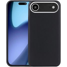 Mobigear Basics iPhone Air Hülle Flexibles TPU Backcover - Schwarz