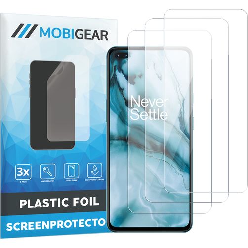 Mobigear OnePlus Nord Displayschutz Schutzfolie - Hüllenfreundlich (3er Pack)