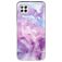 Mobigear Marble Huawei P40 Lite Hülle Flexibles TPU Backcover - Lila