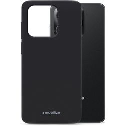 Mobilize Rubber Gelly Honor X5C Plus Hülle Flexibles TPU Backcover - Schwarz